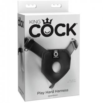 King Cock Play Hard Harness - Strap On Popruh