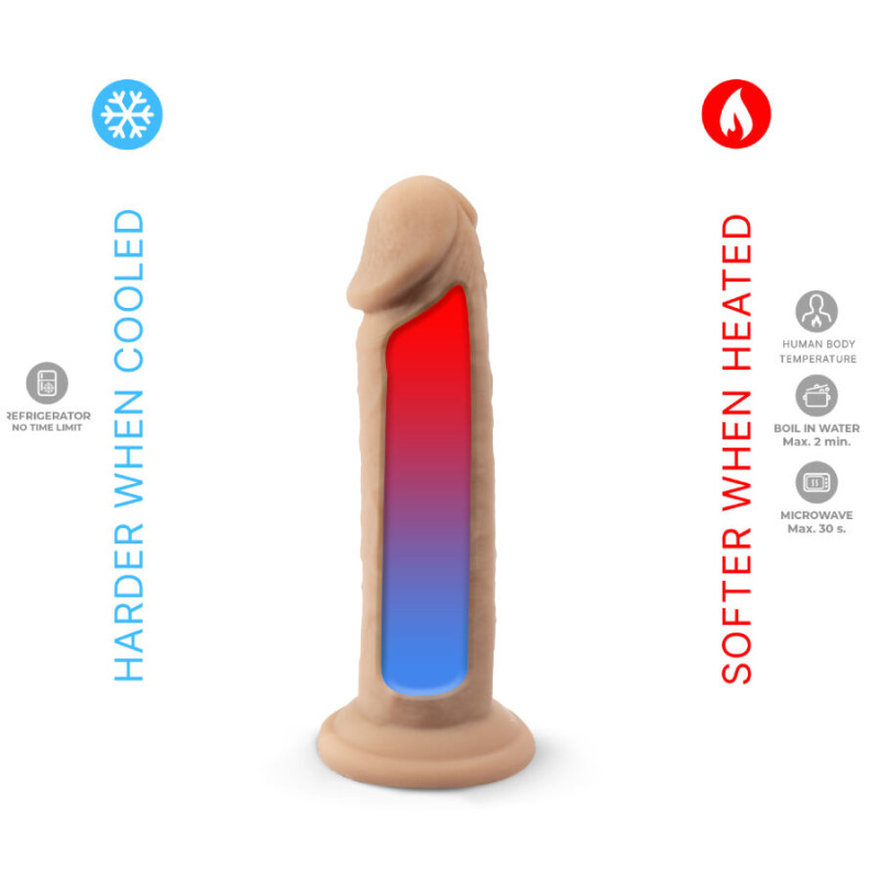 Silexd - realistic penis model 2 thermoreactive silicone 15.4 cm 4