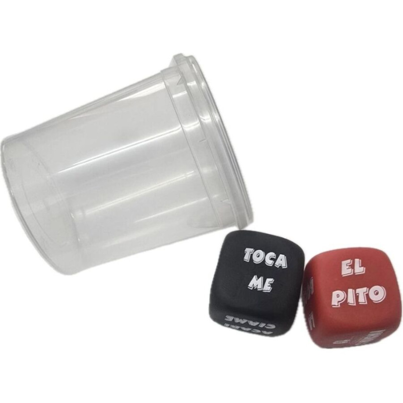 Diablo picante - dice game verb + body part with cup
