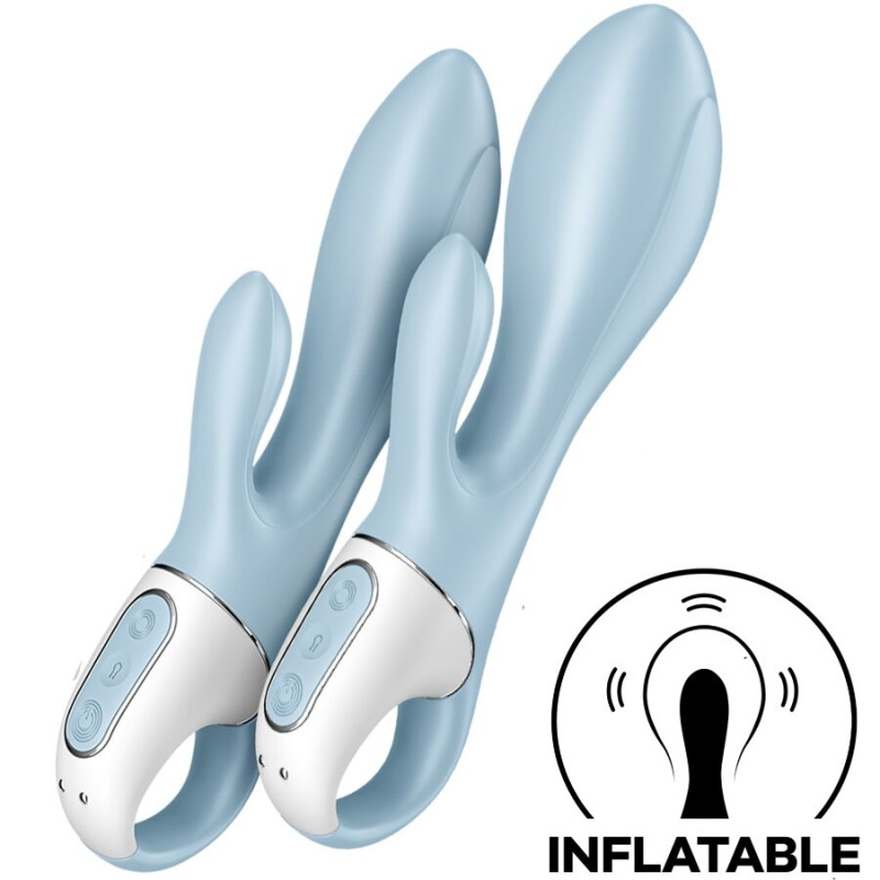 Satisfyer - air pump bunny 1 inflatable rabbit vibrator blue 5