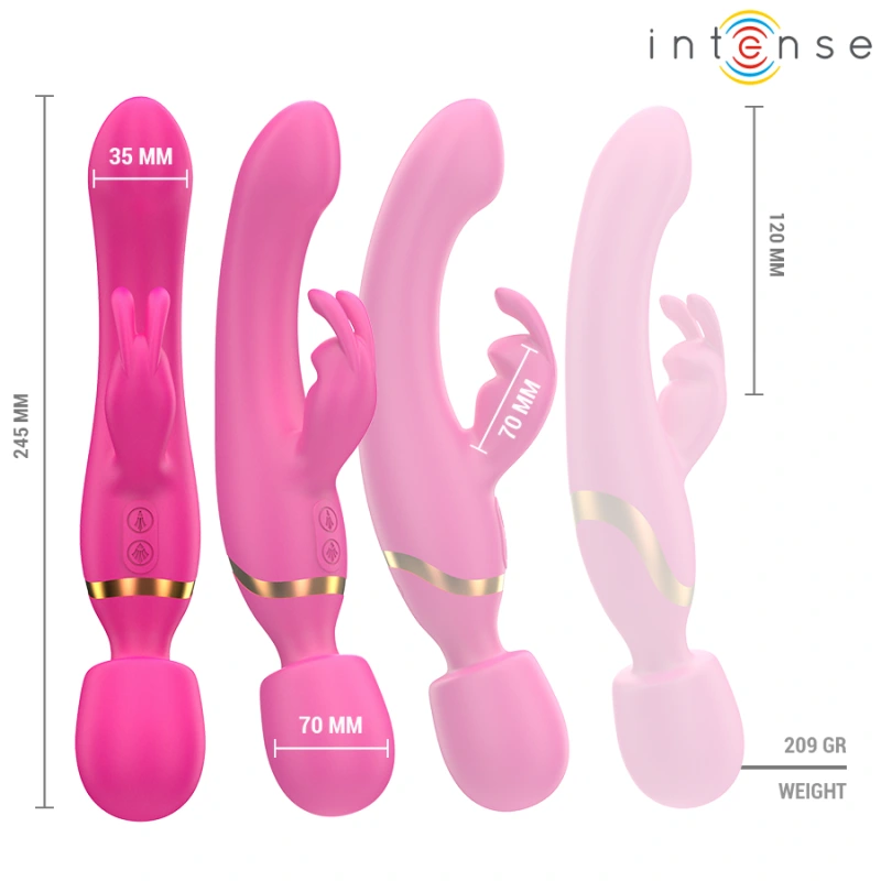 Intense - winona double vibrator rabbit & wand 7