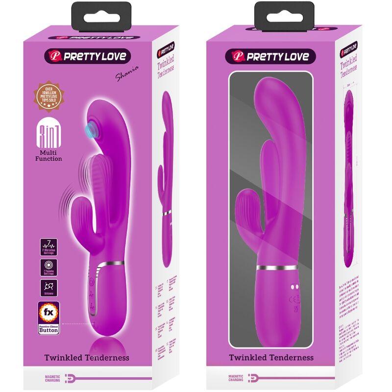 Pretty love - shania triple rabbit vibrator multifunction pink 7