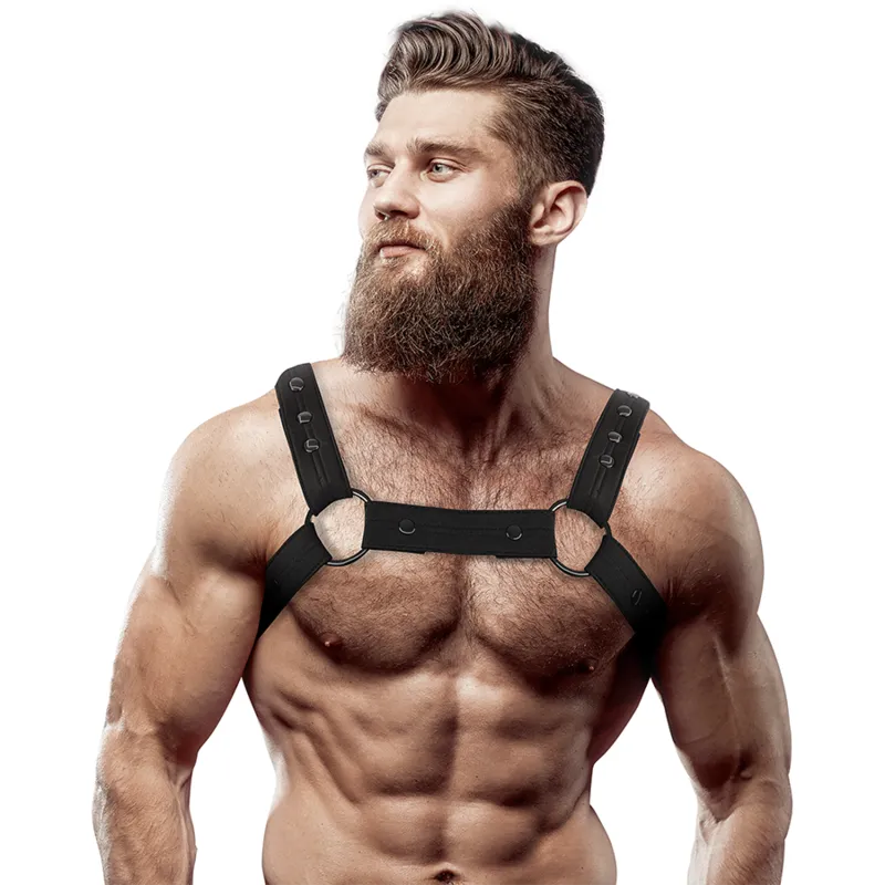 Fetish Submissive Attitude&Trade - Adjustable Neoprene Chest Sports Harness For Men