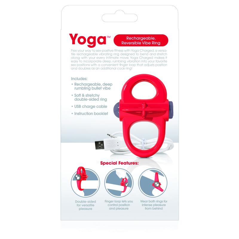 The Screaming O - Charged Yoga Vibe Ring Red 4