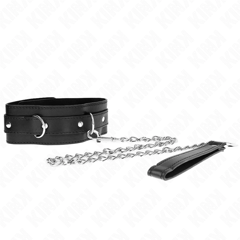 Kink - collar with belt 65 cm with strap black 54 x 4.5 cm 4