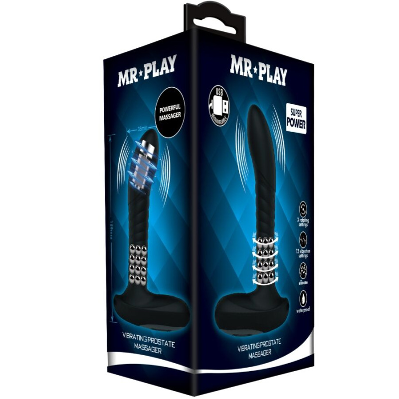 Mr play - prostate massager with rotation and vibration 6