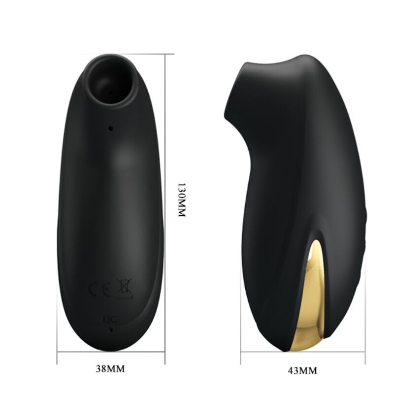 Pretty love - luxury rechargeable suction massager black 5