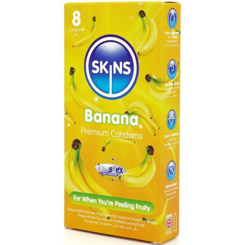 Skins - banana premium condoms pack 8 1