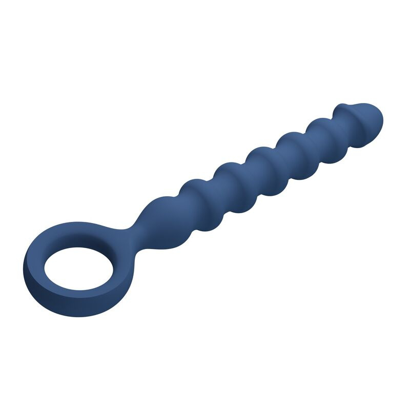 Mr play - blue silicone anal beads & anal plug -Ø- 3,4 cm - 28.5 cm 5