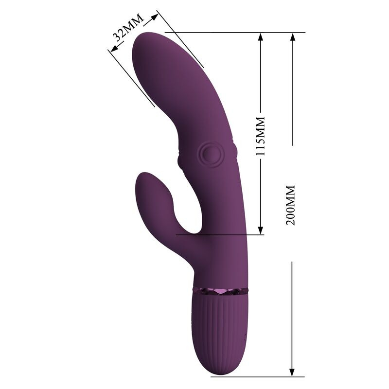 Pretty love - zach rechargeable thrusting rabbit vibrator 5+5 functions 9