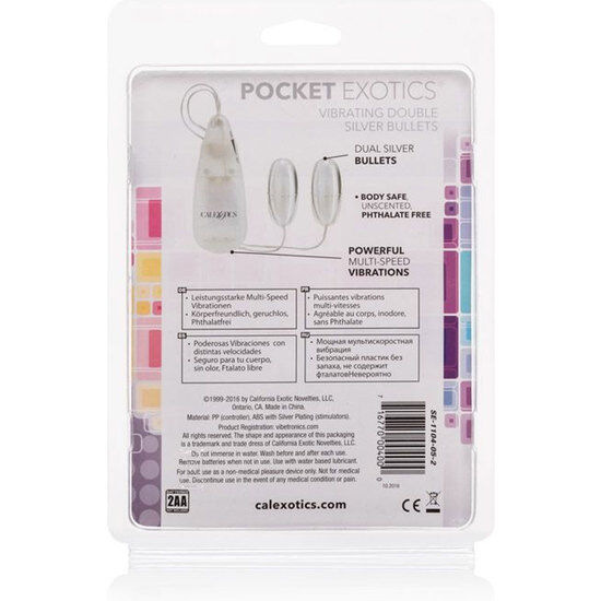 Calexotics - vibrating bullets silver duo 3