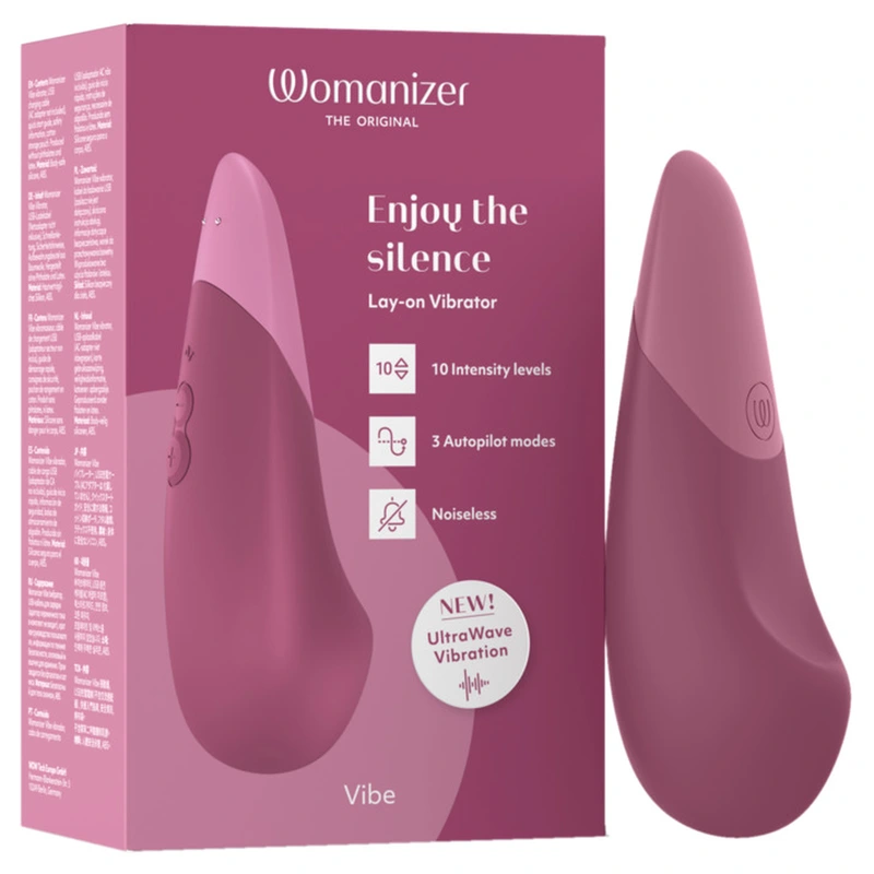 Womanizer - vibe lay-on silent vibrator dusky pink