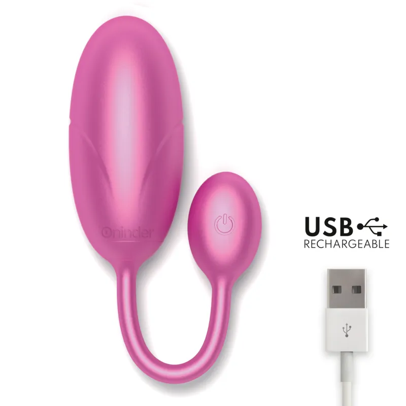 Oninder - Tokyo Vibrating Egg Pink 7.5 X 3.2 Cm Free App 4