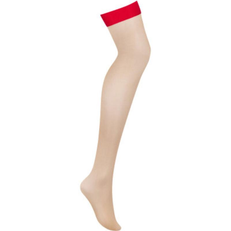 Obsessive - S814 Stockings Red L/Xl