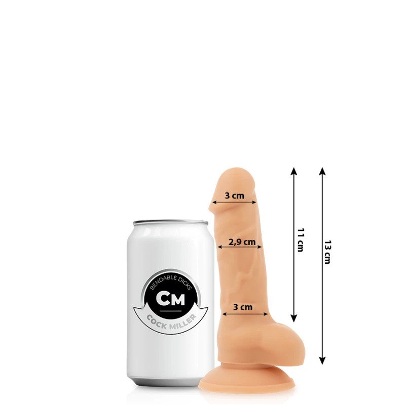 Cock miller - silicone density cocksil articulable 13 cm 1