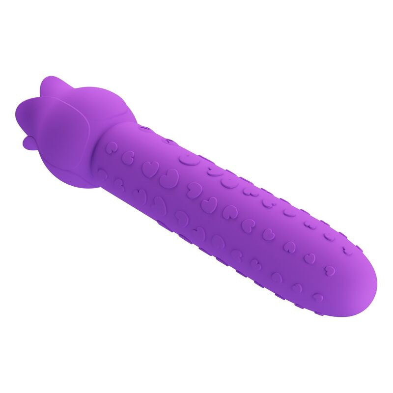 Pretty love - dannell rechargeable oral and clitoral stimulator vibrator purple 8