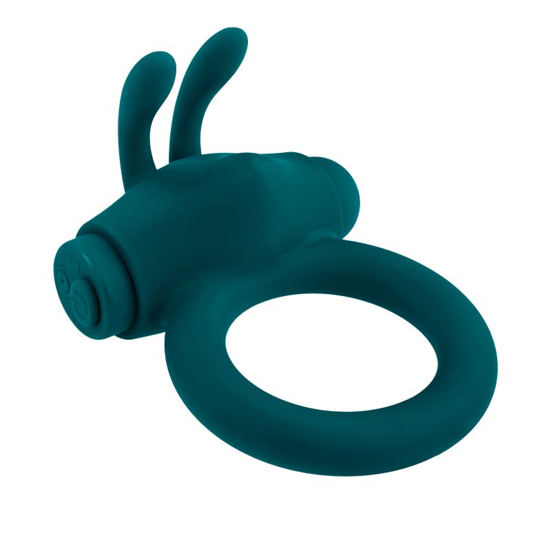 Playboy Pleasure - Bunny Buzzer Cockring - Teal 9