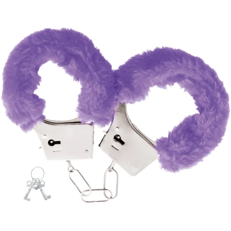 Darkness  Pleasure Furry Handcuffs Purple - Putá