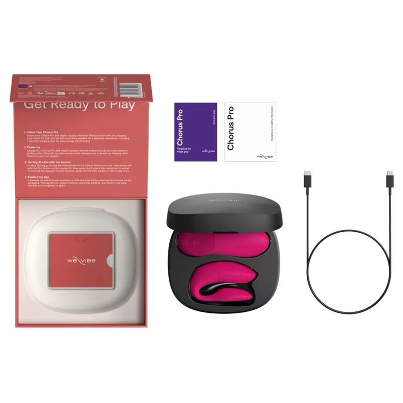 We-vibe - chorus pro premium couples vibrator electric pink 14