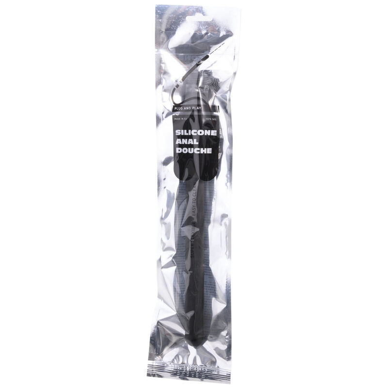 All black - beaded shower anal silicone 27 cm 1