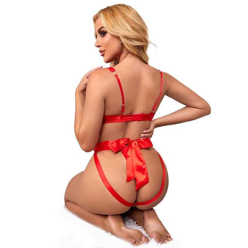 Subblime - 954468 sexy openwork body with bow red s/m 5