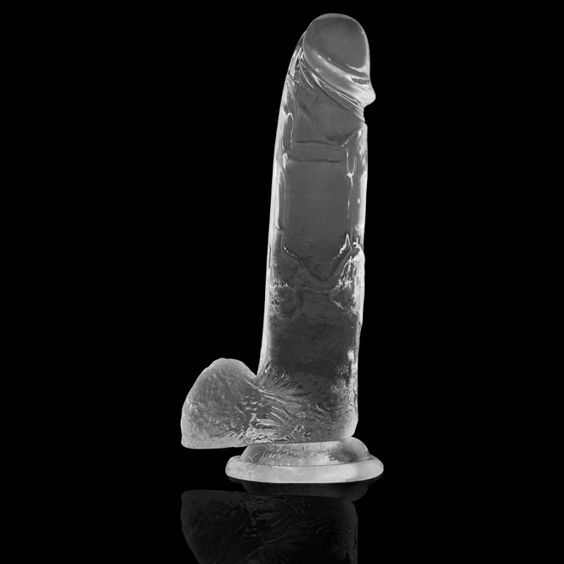 X ray - clear cock with balls 22 cm -o- 4.6 cm 4