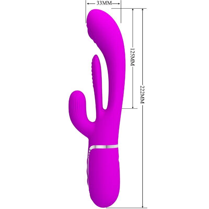 Pretty love - shania triple rabbit vibrator multifunction pink 6