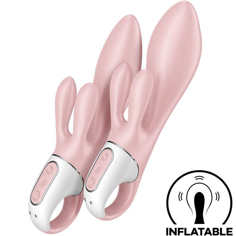 Satisfyer - air pump bunny 3 inflatable rabbit vibrator pink