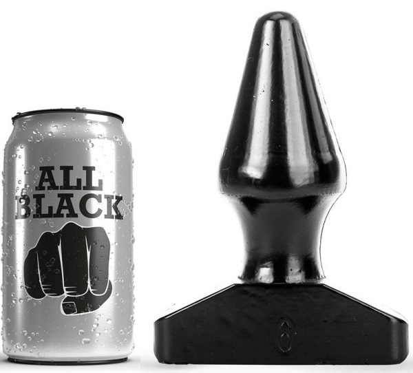 All black - plug anal 15,5 cm