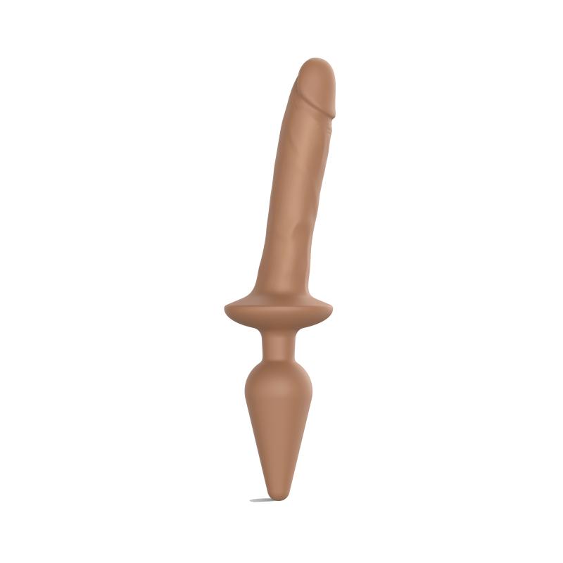 Strap-On-Me - Switch  Plug-In Realistic Dildo Caramel S 1