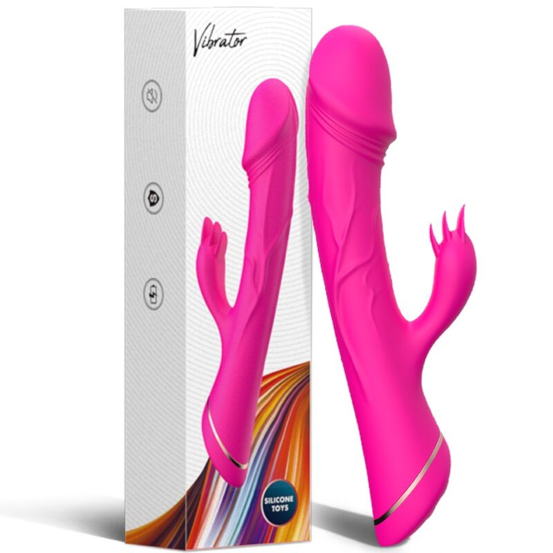 Armony - dildo vibrator rabbit silicone fuchsia 5