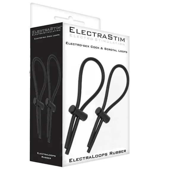 Electrastim  Rubber Adj. Cock And Scrotal Loops 1