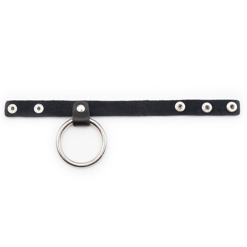 Ohmama Metal Cock Ring With Ball Divider