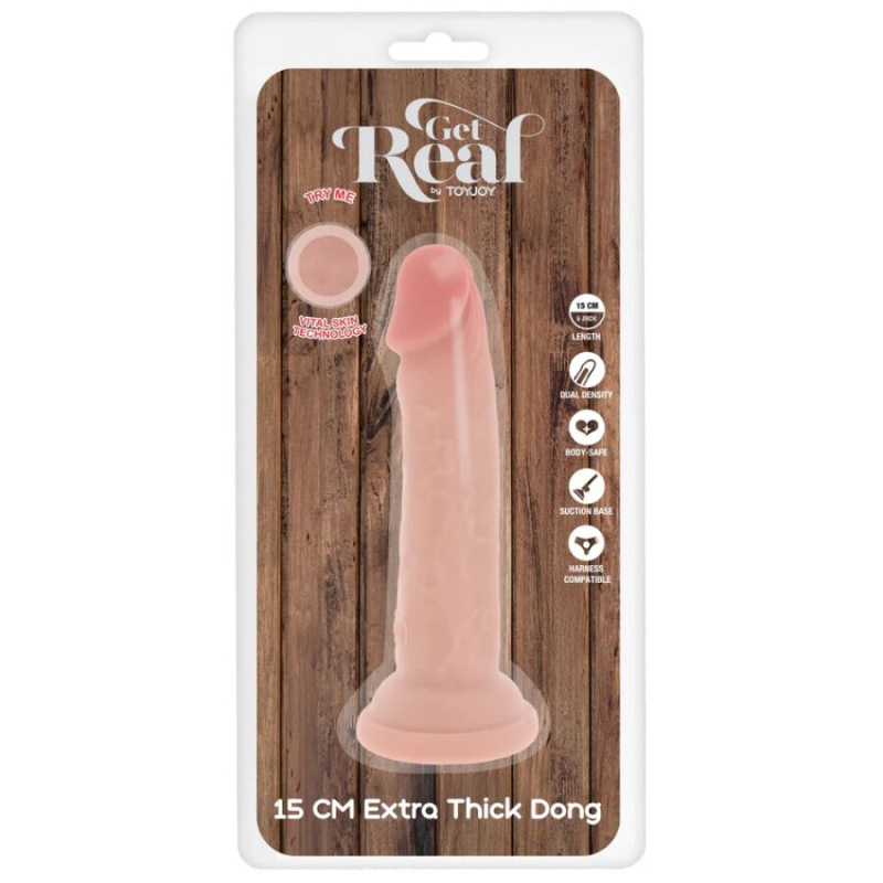 Get real - deluxe thick double-density tpe dong 15 cm 4