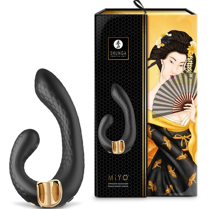Shunga - Miyo Intimate Massager Black - Vibrátor