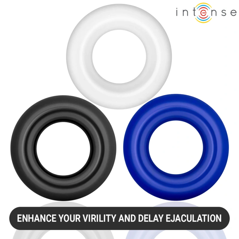 Intense - wick set of 3 penis rings various colors 5
