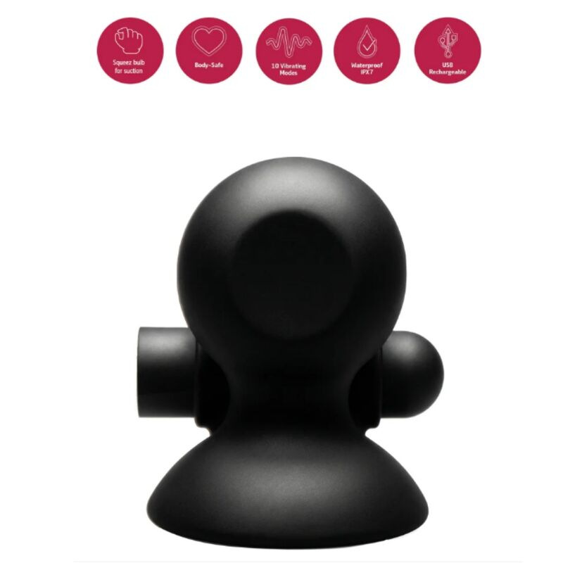 She.e.o - rechargeable vibrating nipple suction gel 1