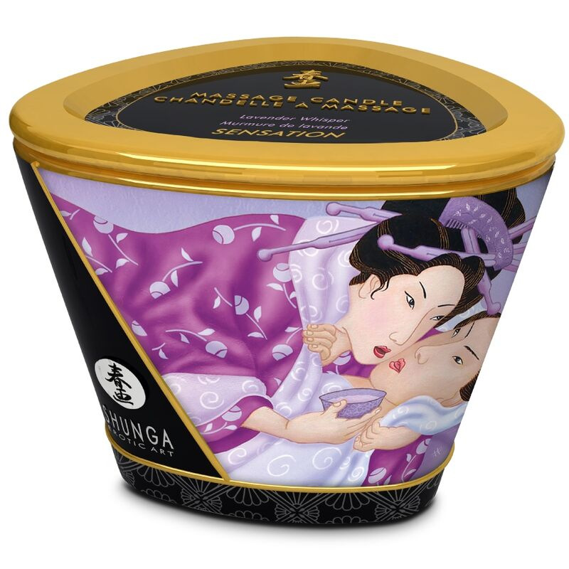 Shunga - massage candle lavander 170 ml 2