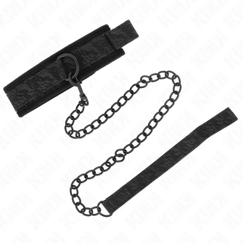 Kink - Basic Model Collar With Leash 77 Cm Model 5 Ajustable 34-54 Cm X 5 Cm 1
