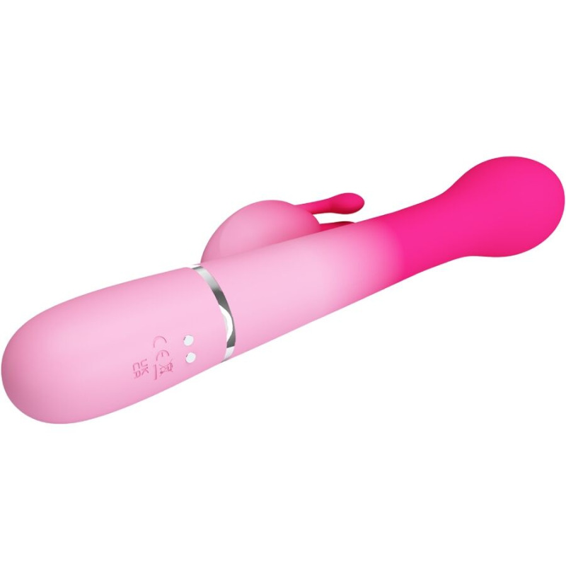 Pretty love - dejon 3 in 1 multifunction rabbit vibrator pink 5
