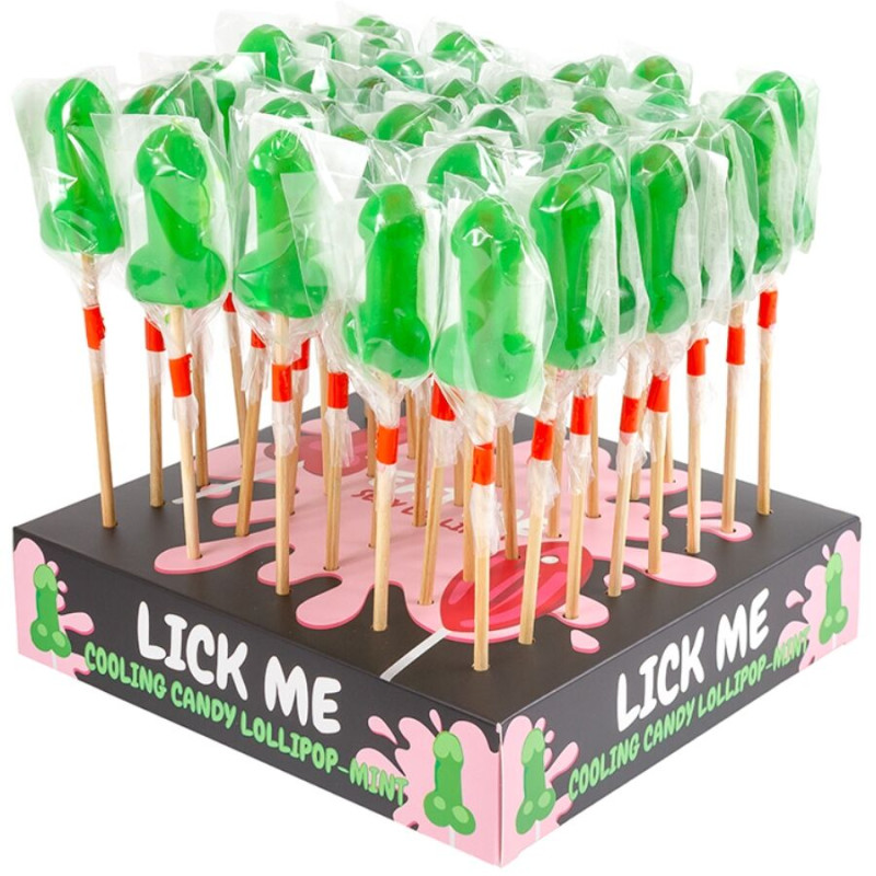 Secretplay - mint candy penis lollipop display with cold effect (40 units) 1