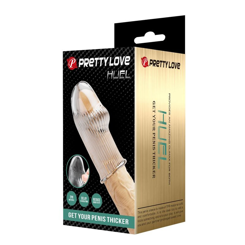 Pretty love - huel penis sleeve get your penis thicker transparent 2