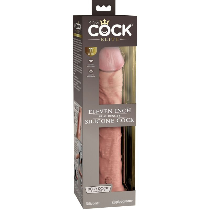 King cock - elite realistic silicone dildo 28 cm 5