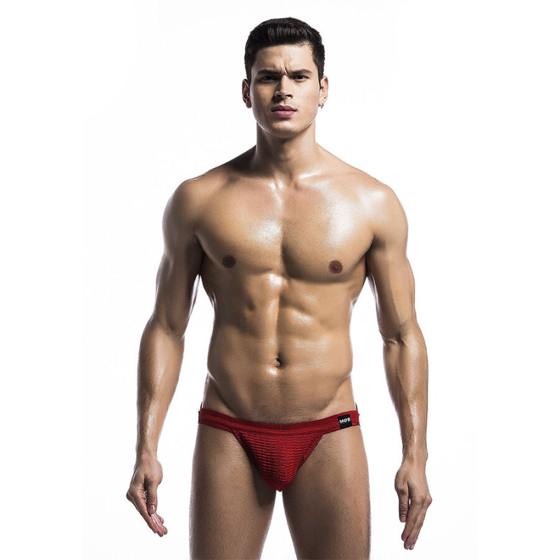 Mob - red fetish jockstrap swimsuit size s