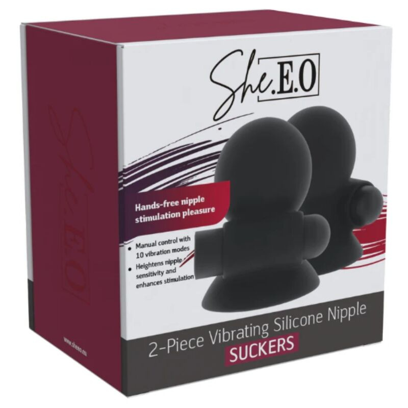 She.e.o - rechargeable vibrating nipple suction gel 7