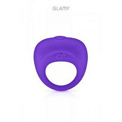 Vibrating Cockring Purple Glamy - Vibračný Krúžok