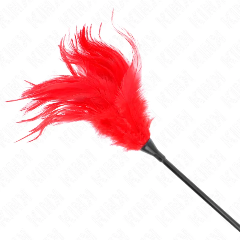 Kink - Multiple Red Tickle Feathers 45 Cm