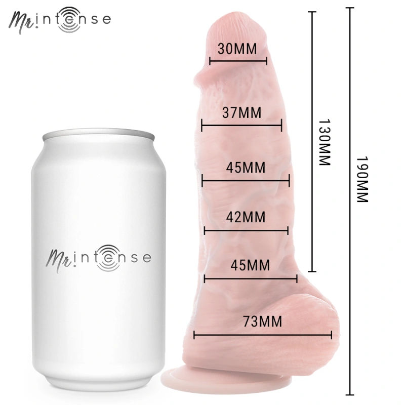 Mr intense - small spencer silicone dildo 19 cm -Ø- 4.5 cm 5