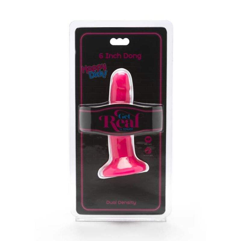 Get real - happy dicks dong 12 cm pink 1