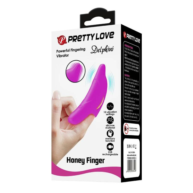 Pretty love - delphini powerful purple finger stimulator 10